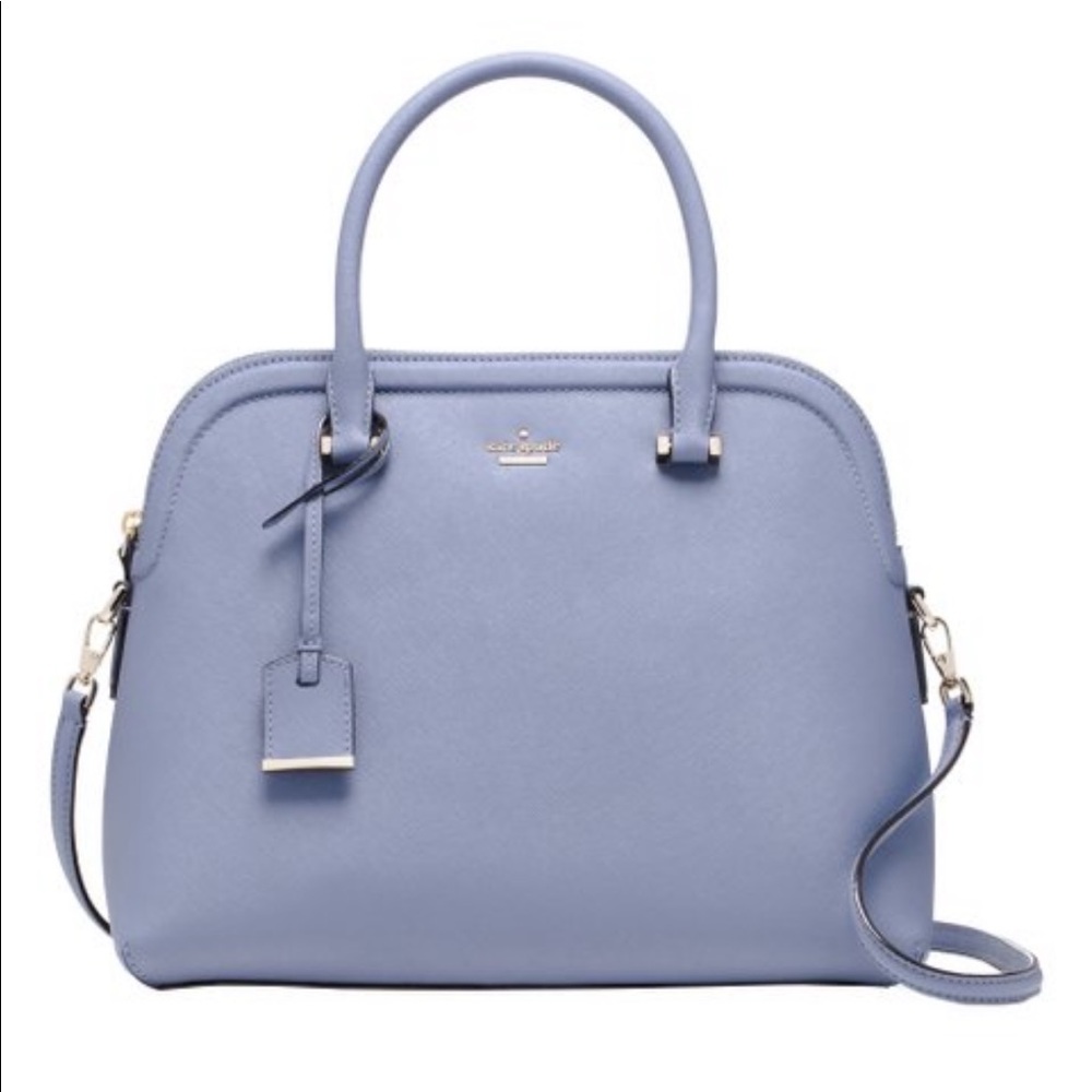 Kate Spade Cameron Street Oyster Blue Leather Margot Satchel